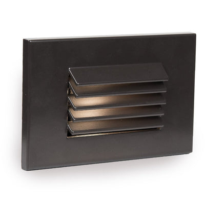 WAC Lighting - WL-LED120F-AM-BZ - WAC Landscape Bronze Amber 277 Volt Louvered Outdoor Step and Wall Light