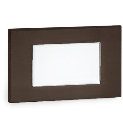 WAC Lighting - WL-LED130F-AM-BZ - 5" Wide Horizontal LED Step and Wall Light with Amber Lens - 277 Volt