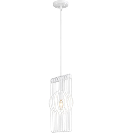 Z-Lite - 801MP-WH - Contour 7" Mini-Pendant