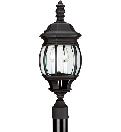Generation Lighting - Wynfield Black 2 Light Outdoor Post Lantern