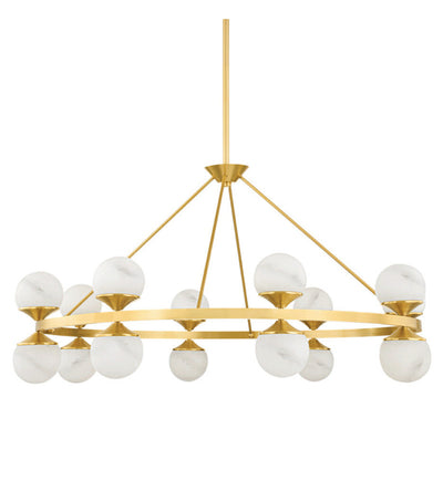 Hudson Valley - 8241-AGB - Grafton 46" Chandelier