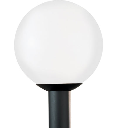 Generation Lighting - Outdoor Globe White Plastic 1 Light Outdoor Post Lantern