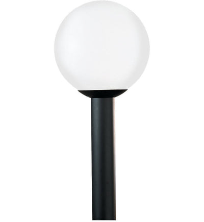 Generation Lighting - Outdoor Globe White Plastic 1 Light Outdoor Post Lantern