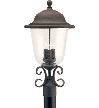 Generation Lighting - Trafalgar Oxidized Bronze 3 Light Outdoor Post Lantern