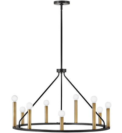 Lark - 83158BK - Lazlo 30" Chandelier
