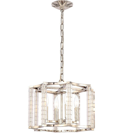 Crystorama - 8854-PN - Carson 16" Mini Chandelier