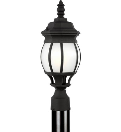 Generation Lighting - Wynfield 18.5" 1 Light Outdoor Post Lantern with Frosted Glass Shade