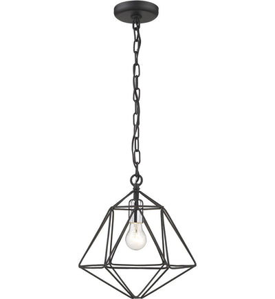 Z-Lite - 918MP-MB-CH - Geo 11.75" Mini-Pendant