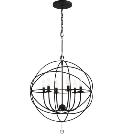 Crystorama - 9228-BK - Solaris 28.5" Chandelier