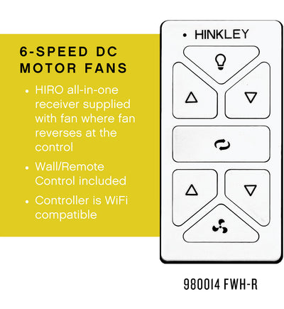 Hinkley Lighting - Indy Flush Ceiling Fan
