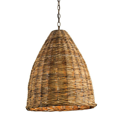 Currey & Company - 9845 - Basket 21" Pendant