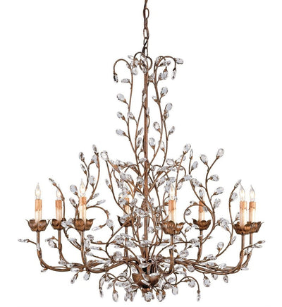 Currey & Company - 9884 - Crystal Bud 33" Chandelier