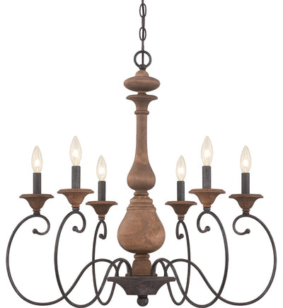 Quoizel - ABN5006RK - Auburn 28" Chandelier