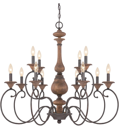 Quoizel - ABN5012RK - Auburn 36" Chandelier