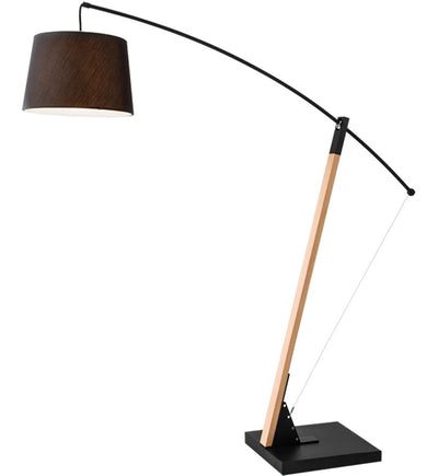Seed Design - SQ-603FLR-BK - Archer 72.4 - 87.4" Floor Lamp