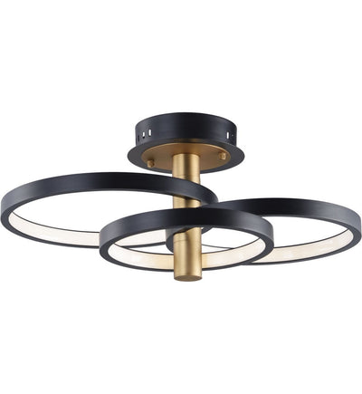 ET2 - E24323-BKGLD - Hoopla 26" Semi-Flush