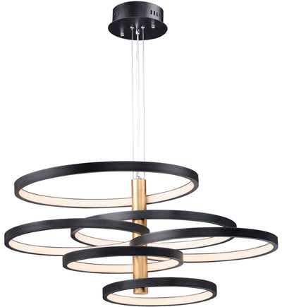 ET2 - E24327-BKGLD - Hoopla 45.25" Pendant