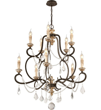 Troy Lighting - F3516-PZ/DG - Bordeaux 32.25" Chandelier