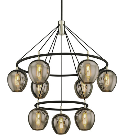 Troy Lighting - F6219-TBK/PN - Iliad 40" Chandelier