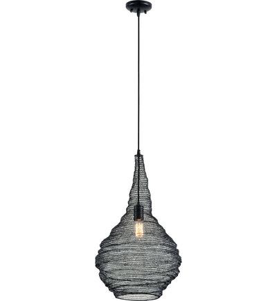Troy Lighting - F6771-SBK - Wabi Sabi 16" Pendant