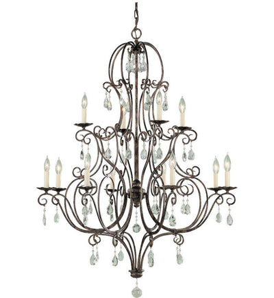 Generation Lighting - F1938/8+4MBZ - Chateau 36" Chandelier