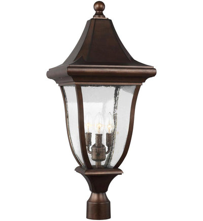Visual Comfort Studio - OL13107PTBZ - Oakmont 3 Light Outdoor Post Lantern