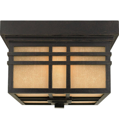 Quoizel - HC1612IB - Hillcrest 11.5" Outdoor Flush Mount