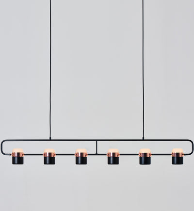 Seed Design - SLD-80PF6-BK - Ling 52.7" Pendant