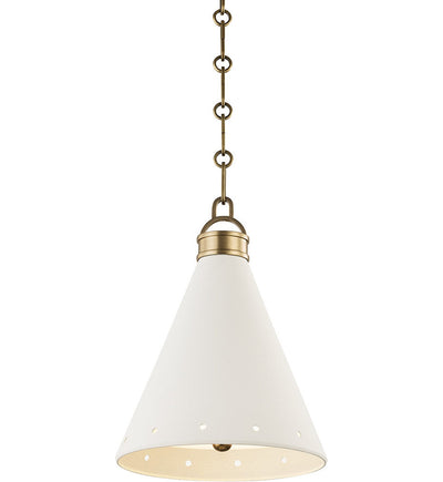 Hudson Valley - MDS400-AGB/WP - Plaster No.1 10" Pendant