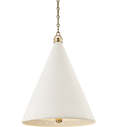 Hudson Valley - MDS402-AGB/WP - Plaster No.1 20" Pendant