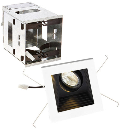 WAC Lighting - Mini Multiples Remodel LED Wide Flood Beam Single Light Multispot Complete Recessed Kit