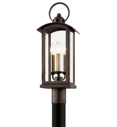 Troy Lighting - P7445-VBZ - Chaplin 3 Light Outdoor Post Lantern
