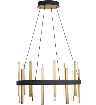 Modern Forms - PD-87924-BK/AB - Harmonix 24" Chandelier