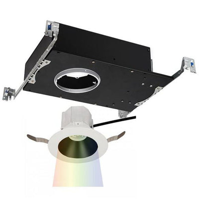 WAC Lighting - R3ARDT-NCC24-BKWT - Aether Color Changing Narrow Flood Beam Round 3.5" Recessed Trim
