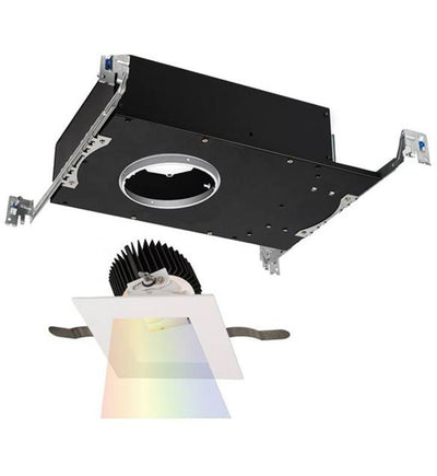 WAC Lighting - R3ASAT-NCC24-WT - Aether Color Changing Narrow Flood Beam Square Adjustable 3.5" Recessed Trim