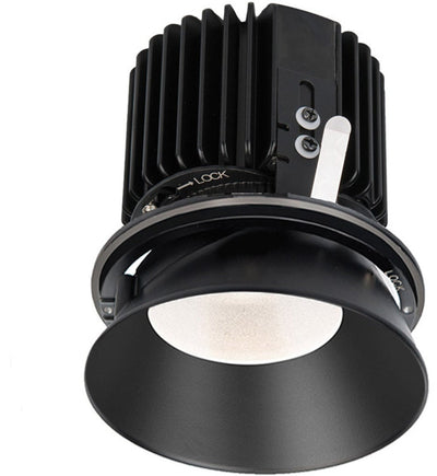 WAC Lighting - R4RD2L-W835-BK - Volta LED Wide Flood Beam Round Invisible Trim 4.5" Recessed Trim