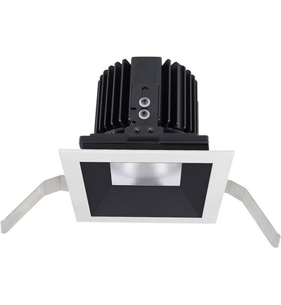 WAC Lighting - R4SD1T-S835-BKWT - Volta LED Spot Beam Square Shallow Regressed 4.5" Recessed Trim