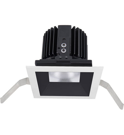 WAC Lighting - R4SD1T-N930-BKWT - Volta LED Narrow Flood Beam Square Shallow Regressed 4.5" Recessed Trim