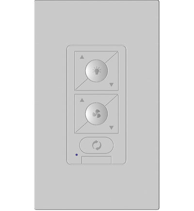 WAC Lighting - WC20-WT - 6Speed Bluetooth Ceiling Fan Wall Control with Single Pole Wallplate