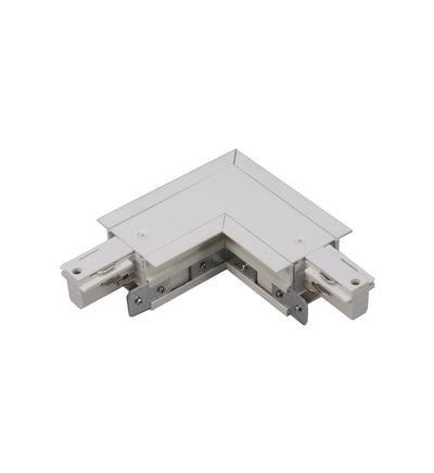 WAC Lighting - WHLLC-RT-BK - W Track Recessed Flanged Mount Left Architectural Track L-Connector