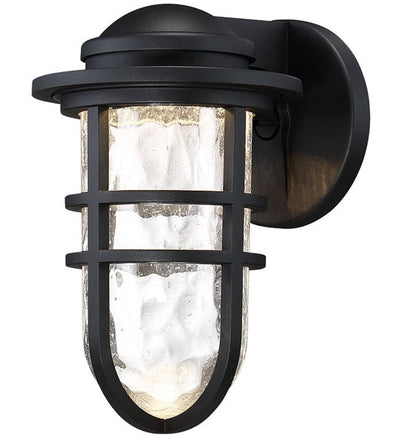 dweLED - WS-W24509-BK - Steampunk 9.5" Outdoor Wall Sconce