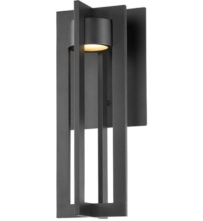 dweLED - WS-W48616-BK - Chamber 15.75" Outdoor Wall Sconce