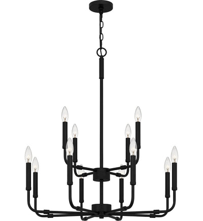 Quoizel - ABR5128MBK - Abner 28" Chandelier