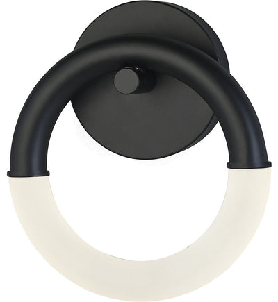 Justice Design Group - ACR-4201-FRST-MBLK - Revolve 11.5" Wall Sconce