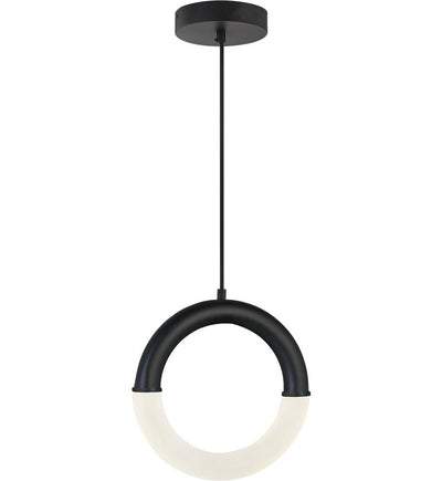 Justice Design Group - ACR-4203-FRST-MBLK - Revolve 10.25" Pendant