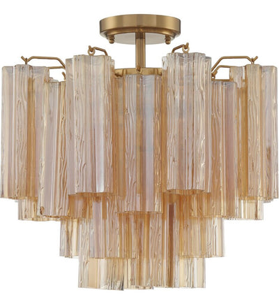 Crystorama - Addis 17.75" Semi Flush