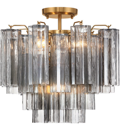 Crystorama - Addis 17.75'' Semi-Flush Mount
