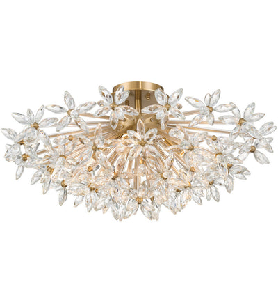 Crystorama - ADL-500-AG-CL - Adley 25.25-Inch Semi-Flush Mount