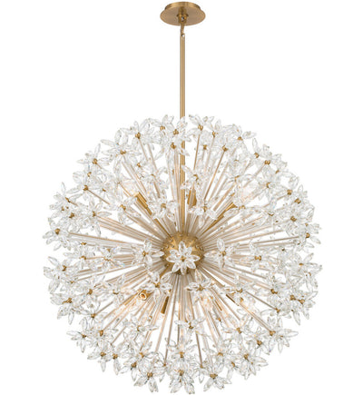 Crystorama - ADL-512-AG-CL - Adley 34-Inch Chandelier