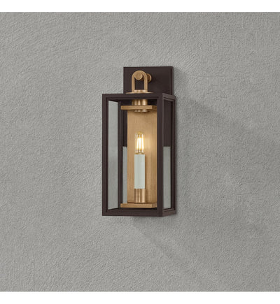 Troy Lighting - B6515-PBR/TBZ - Arnold 14.75" Outdoor Sconce